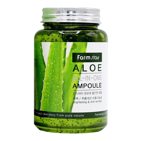 Farmstay Aloe All-In One Ampoule Многофункциональная сыворотка с алоэ вера